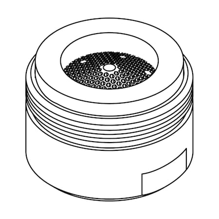 Central Brass 1.5 gpm 13/16"-27 Thread Size, Polished Chrome CS-49013